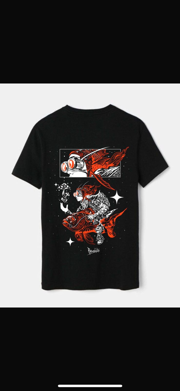 Remera "Viajero" Negra