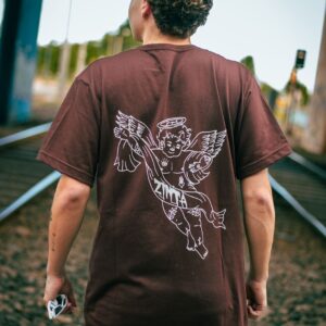Remera "Ángel" Chocolate