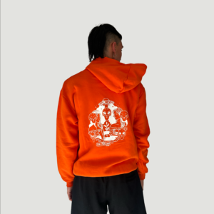Buzo Alien con Capucha Naranja - Talle L